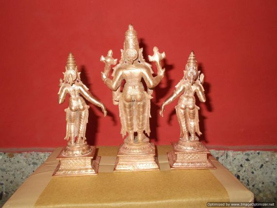 Lord Srinivsa With Boo Devi and Sridevi - Big